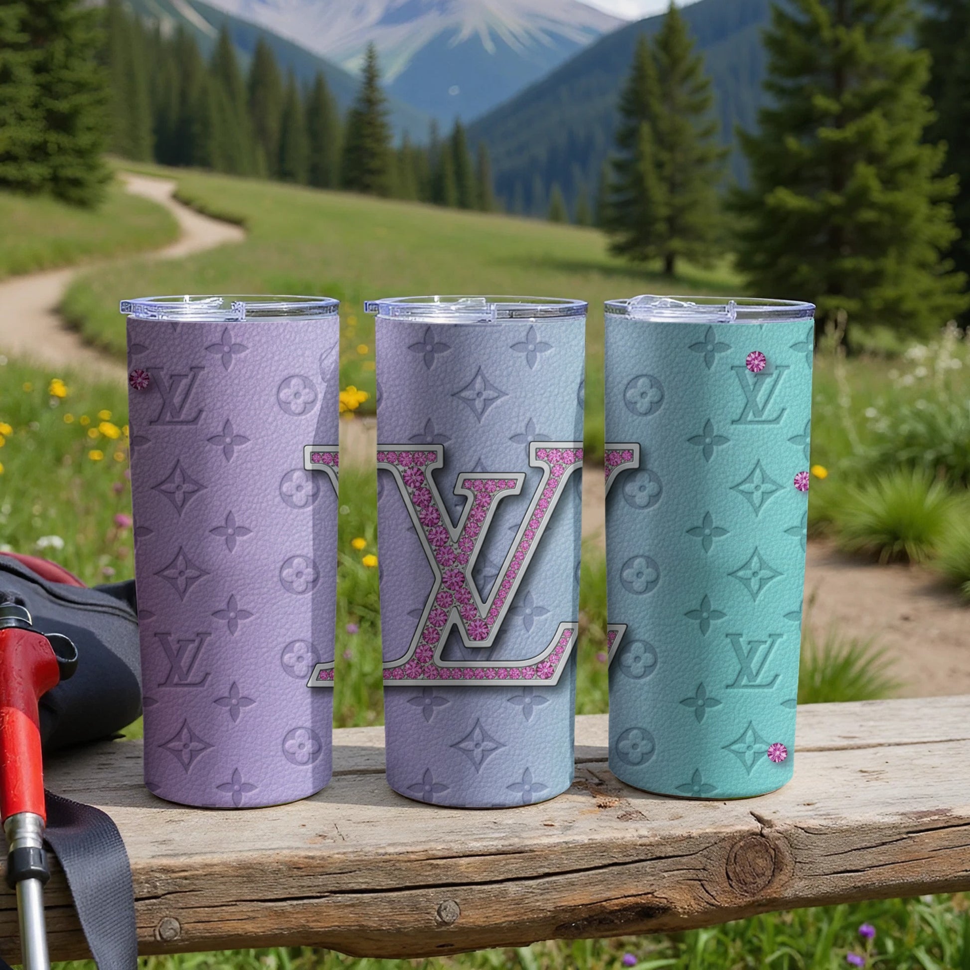 Elegant Fashion Logo Travel Tumbler Drinkware