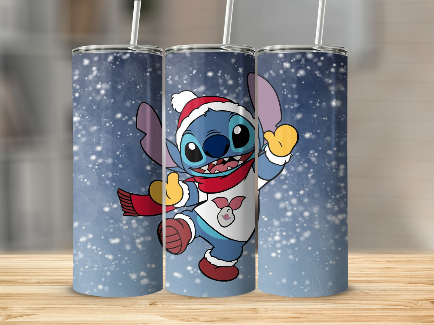Festive Character with Snowflakes Tumbler