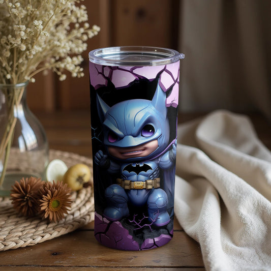 Cute Bat Superhero Design Tumbler