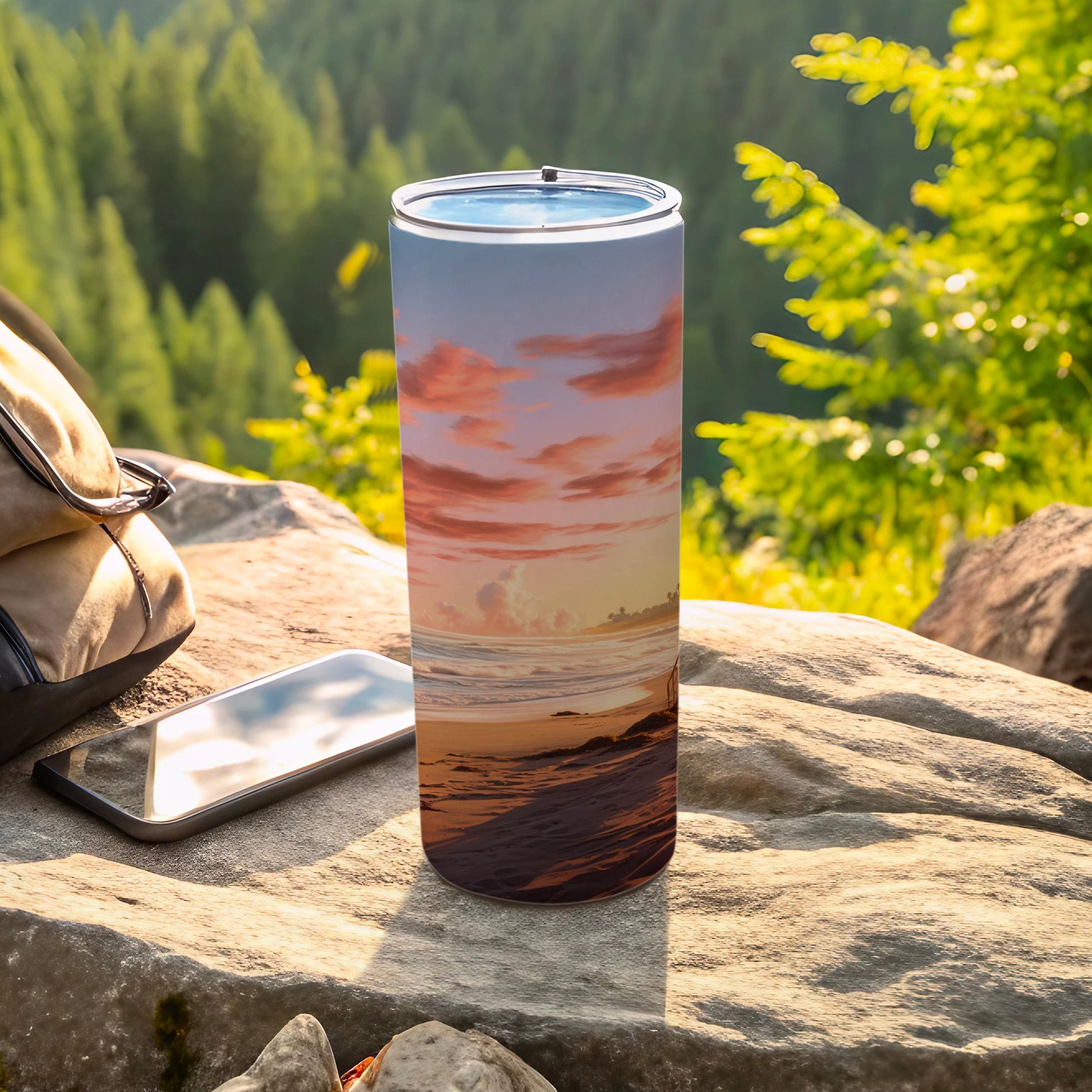 Vibrant Beach Sunset Ocean Clouds Waves Tumbler product type
Tumbler, Travel Mug, Insulated Cup, Drinkware, Beverage Container, Beach Scene, Sunset View, Ocean Waves, Coastal Design, Tropical Vibe, Nature Art, Scenic Print, Outdoor Gear, Summer Drinkware, Vacation Theme, Gift Idea, Everyday Carry, Unique Design, Adventure Ready, Horizon Sky