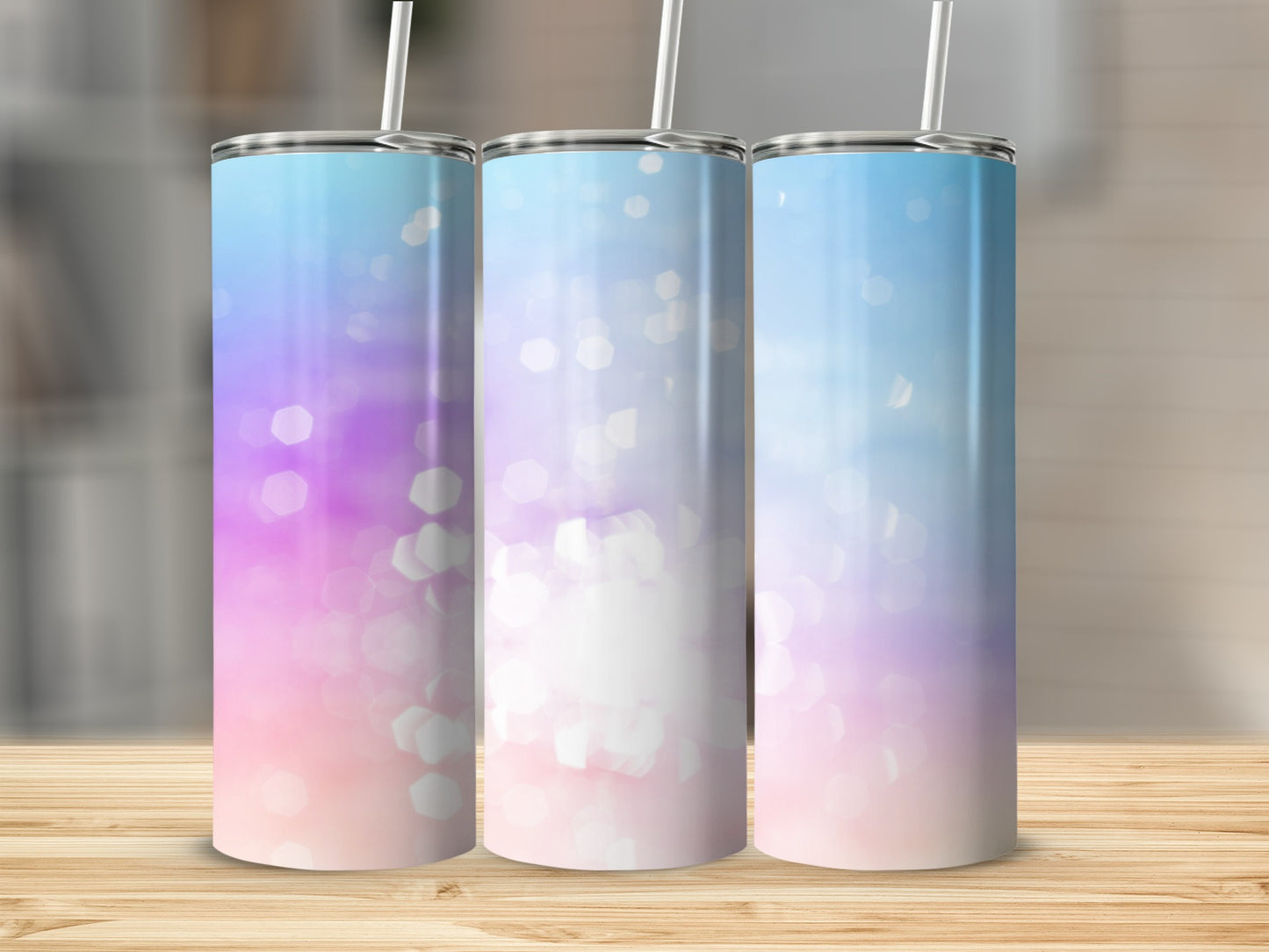 Gradient Pastel Design Insulated Tumbler Cup