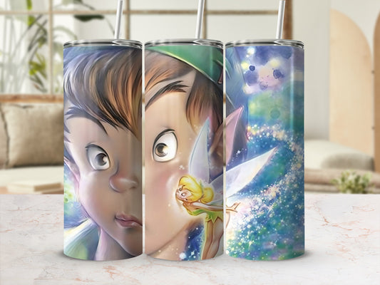 Enchanting Fairy and Boy Design Insulated Tumbler