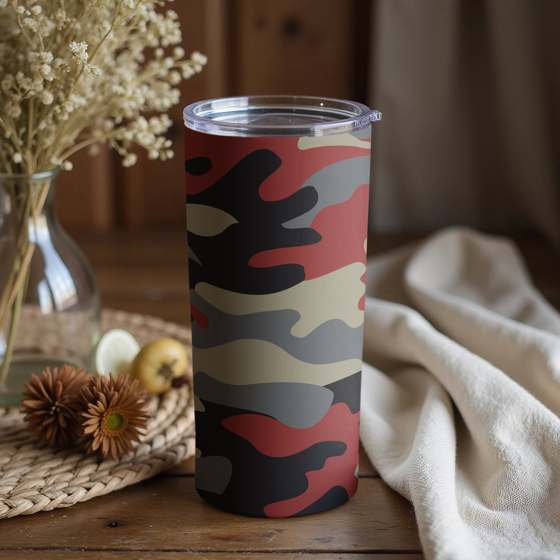Camouflage Pattern Insulated Tumbler Cup Flask Bottle