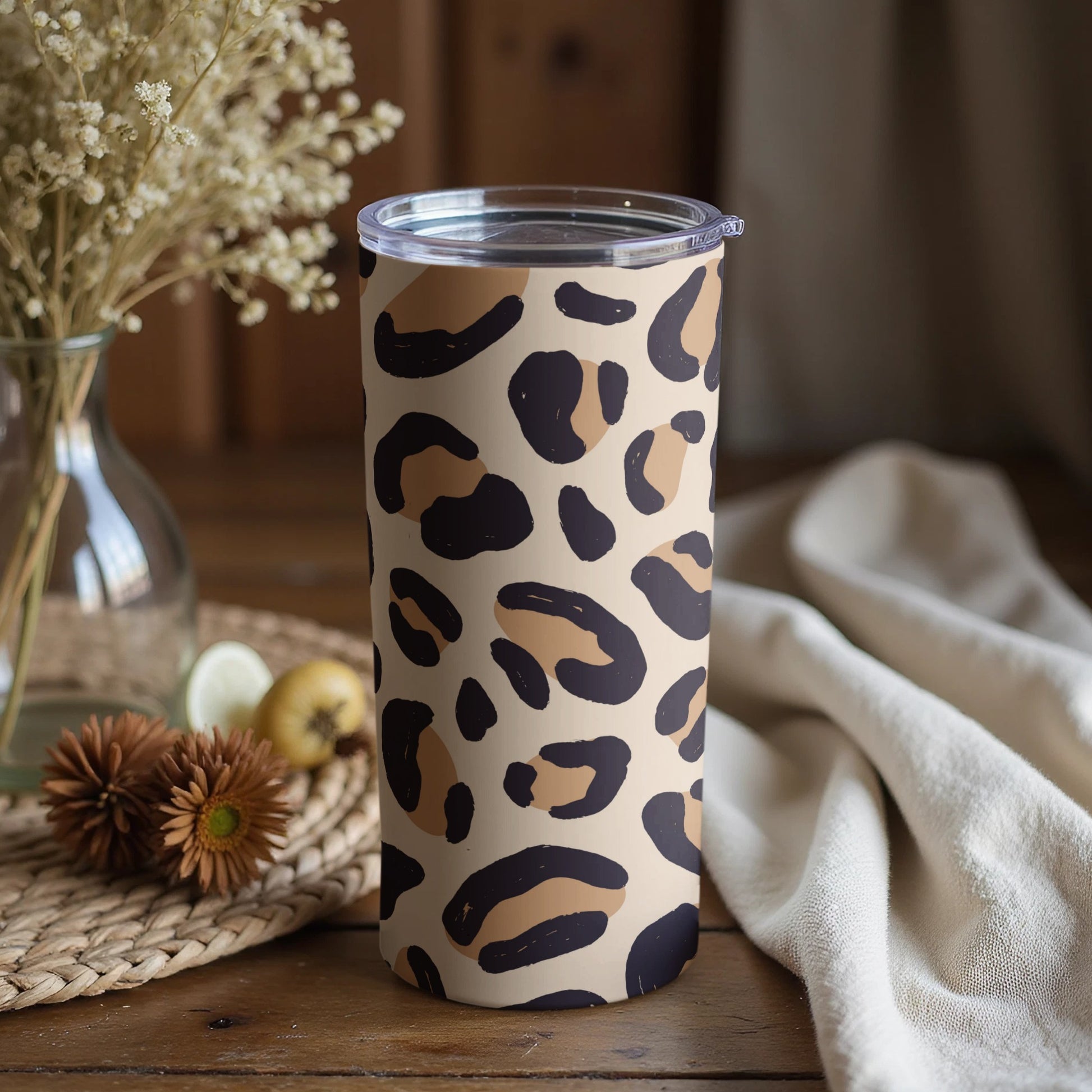 Stylish Leopard Print Tumbler for Everyday Use