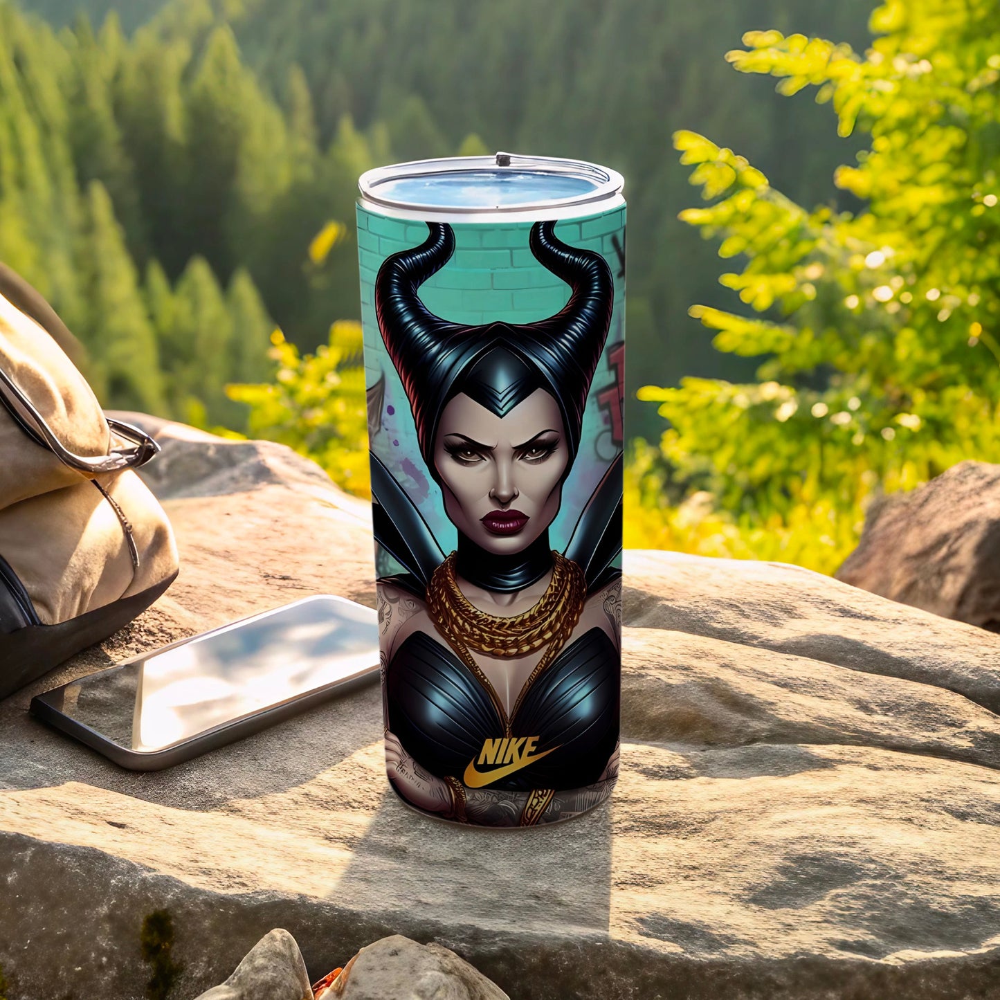Gothic Dark Fantasy Villain Artwork Tumbler Cup