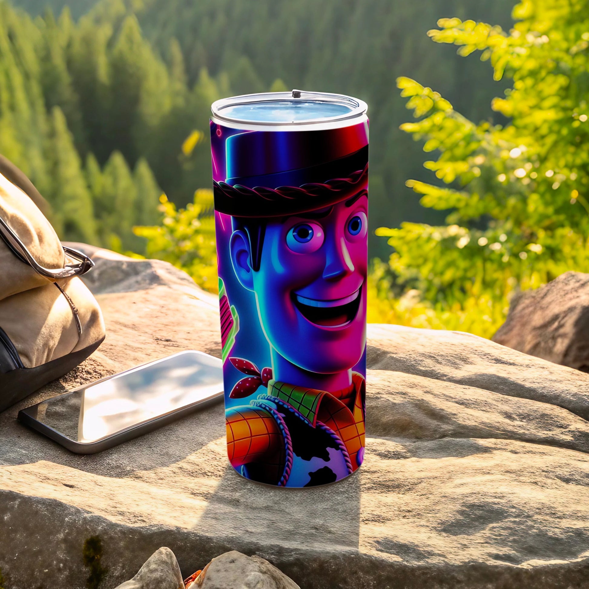 Animated Cowboy Character Stainless Steel Tumbler