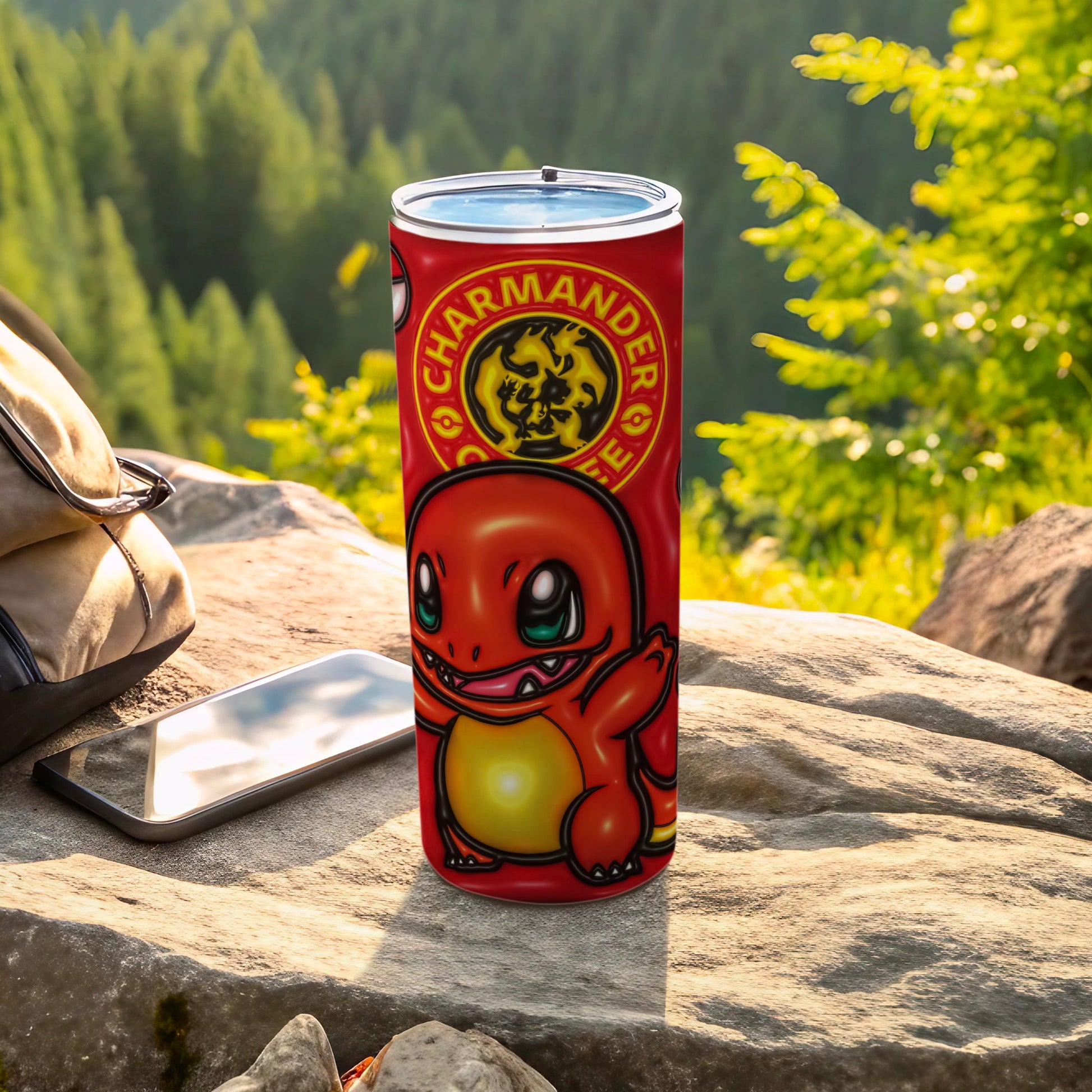 Red Charmander Coffee Character Graphic Tumbler product type
