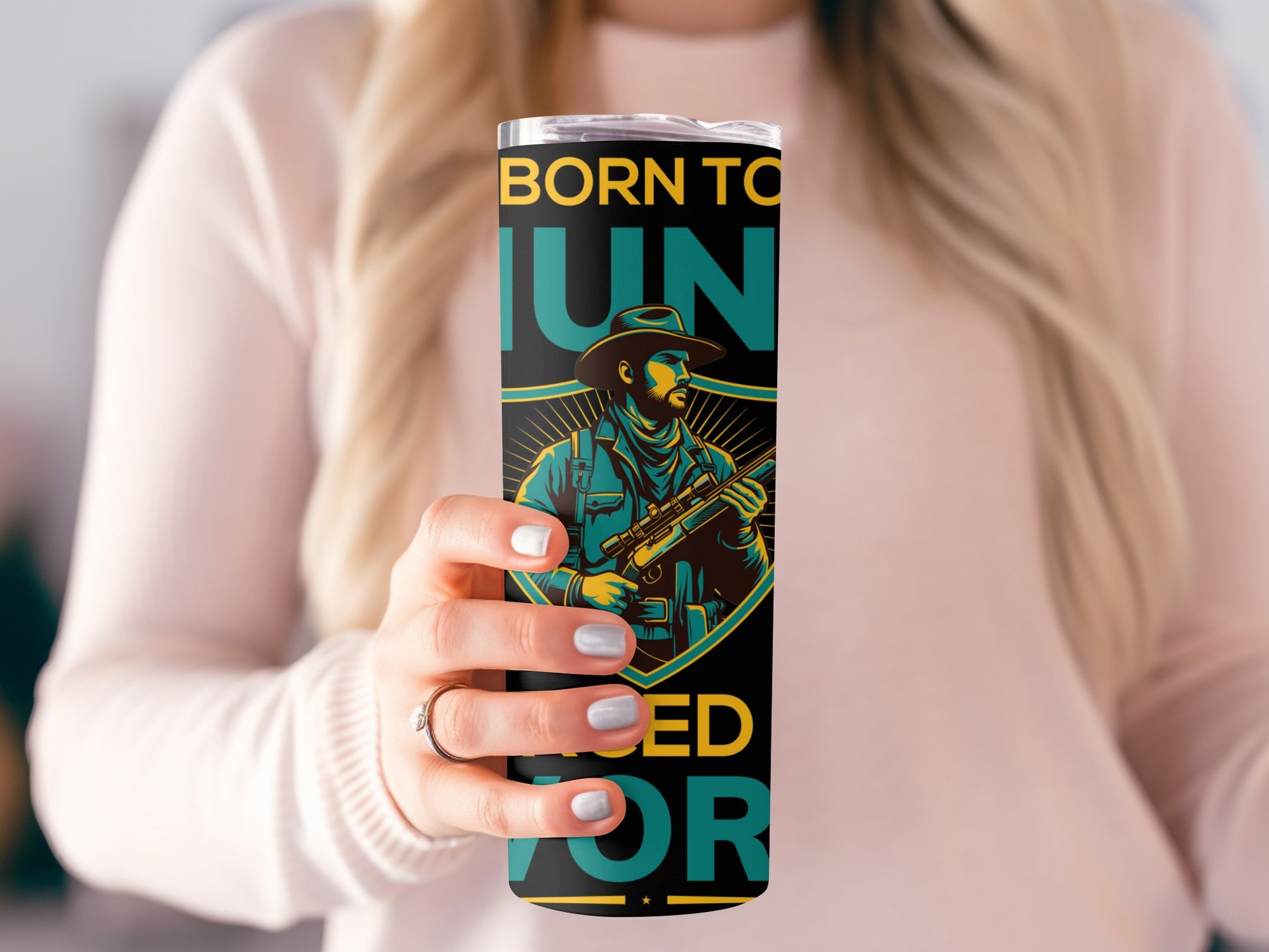 Born To Hunt Need Work Insulated Tumbler Cup