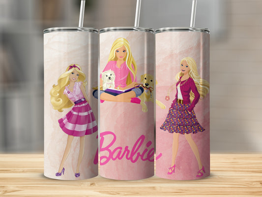 Barbie with Puppies and Outfits Fashions Illustration Tumblers