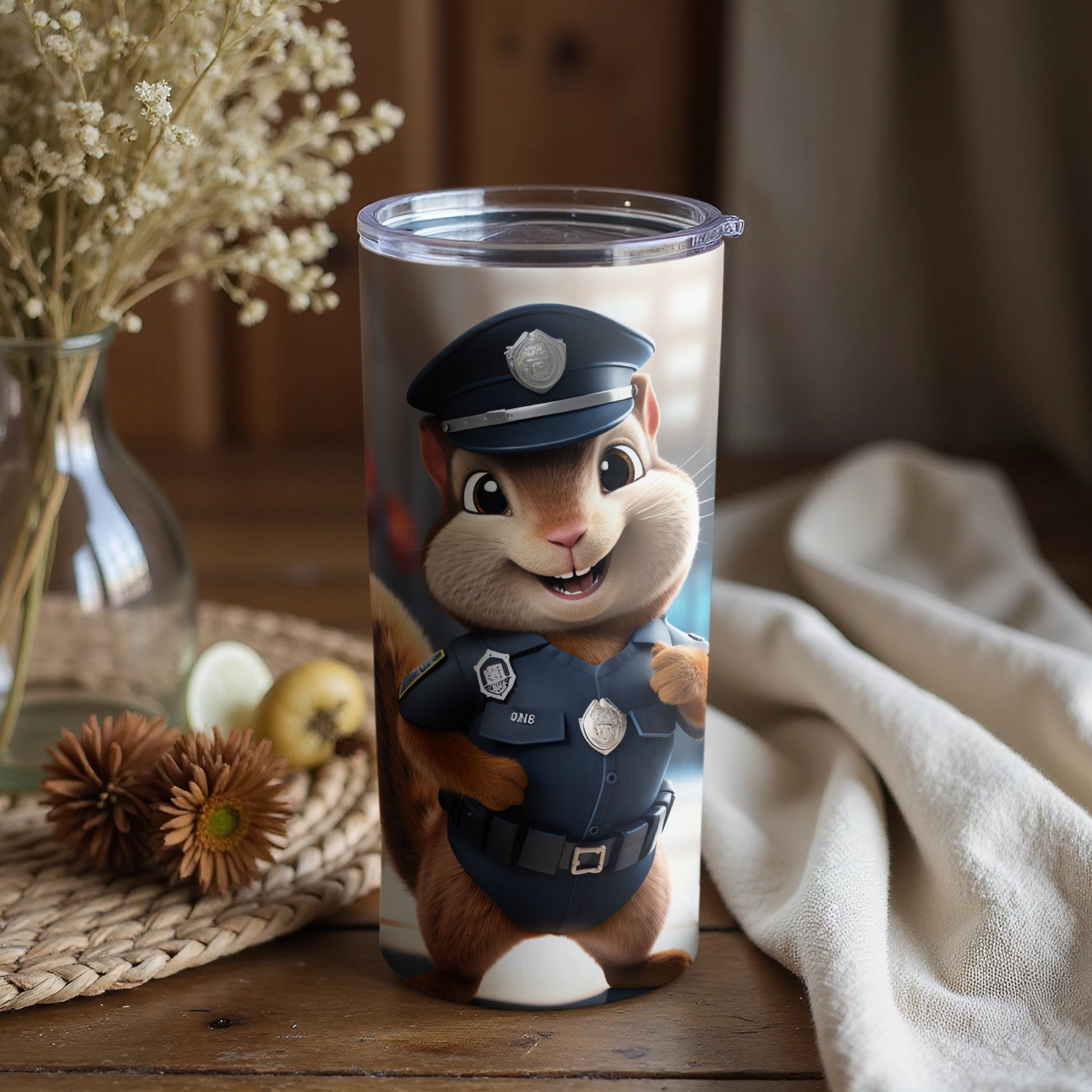 Happy Squirrel Police Officer Cartoon Design Tumbler product type
Squirrel
Police Officer
Cute Animal
Law Enforcement
Cartoon Character
Police Uniform
Funny Squirrel
Animal Design
Tumbler Cup
Insulated Drinkware
Beverage Container
Gift Idea
Happy Critter
Animated Squirrel
Cop Squirrel
Patrol Officer
Rodent Character
Unique Design
Themed Tumbler
Quirky Gift