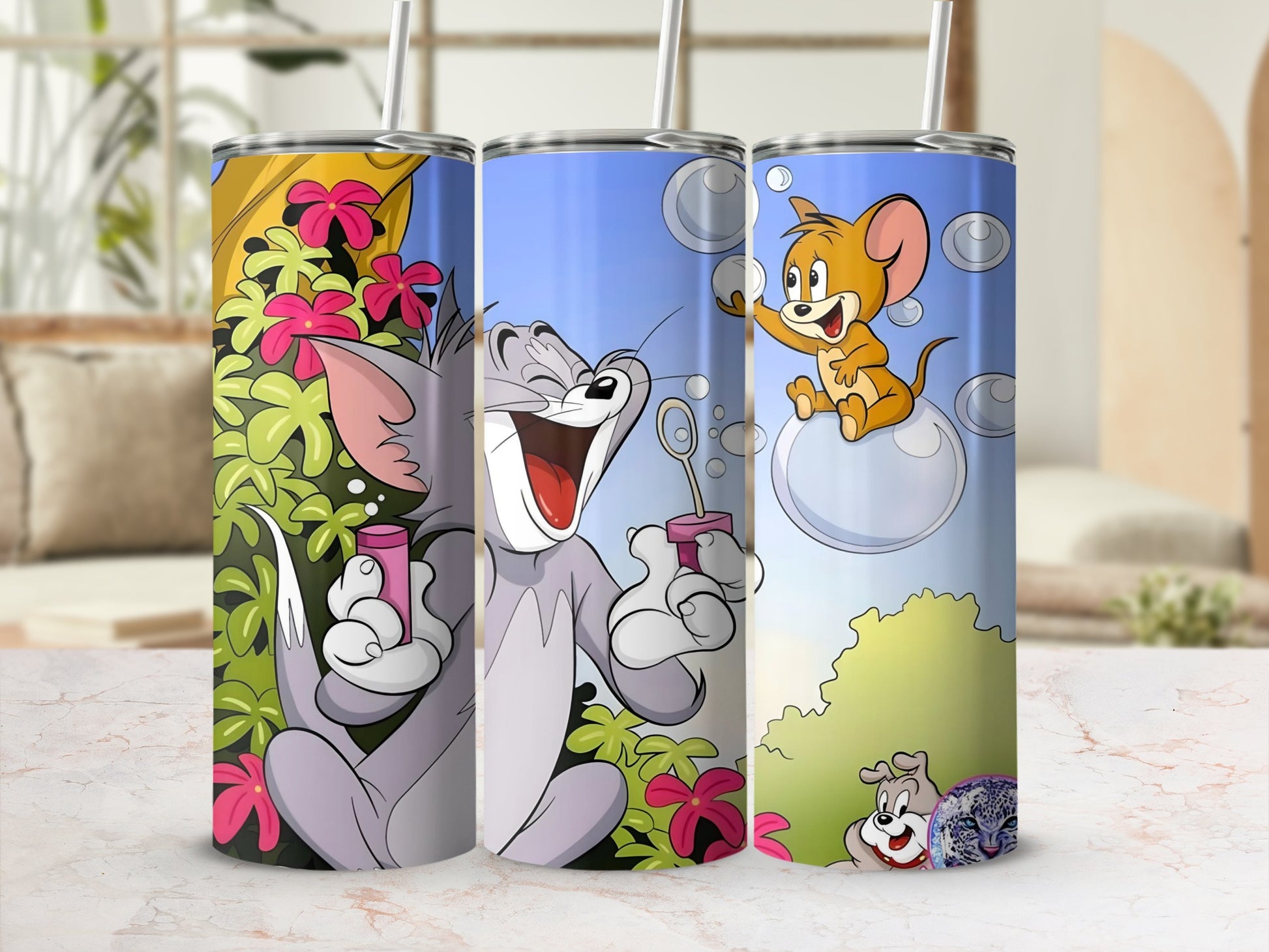 Tom and Jerry Themed Colorful Tumbler Product