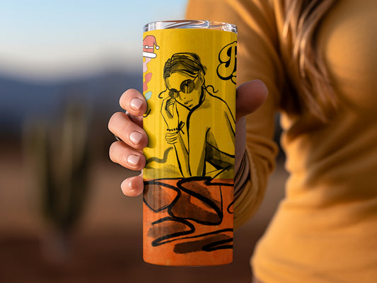 Vibrant Art Design Travel Tumbler for Daily Use