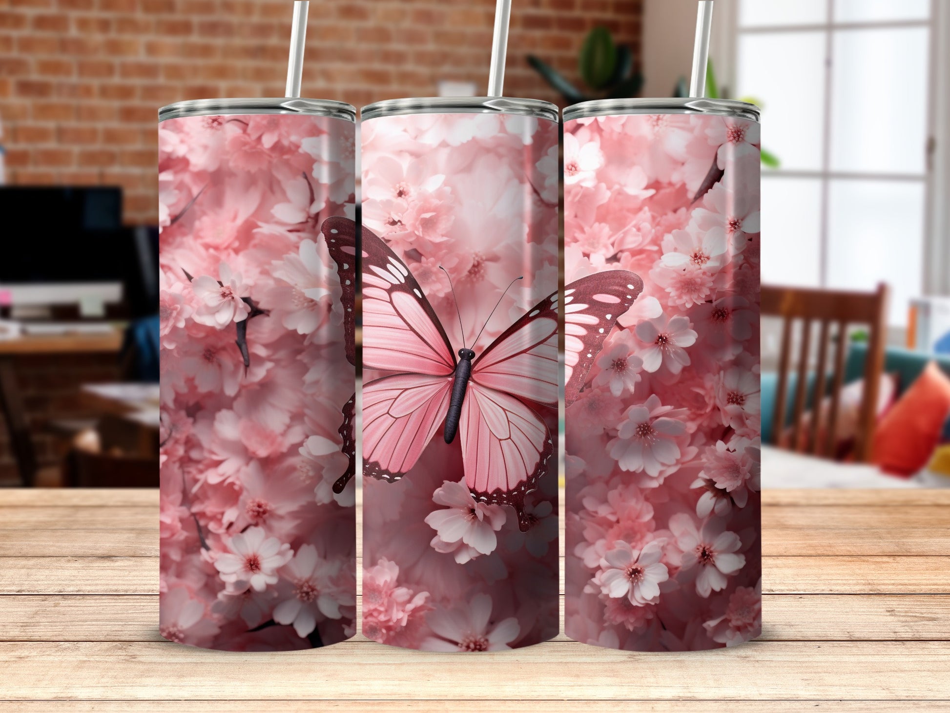 Pink Cherry Blossom Butterfly Design Tumbler product type
Tumbler
Butterfly
Pink
Cherry Blossom
Sakura
Floral
Flower Print
Drinkware
Beverage Holder
Nature Inspired
Spring Theme
Summer Drink
Elegant Design
Cute Butterfly
Pattern Tumbler
Gift Idea
Custom Tumbler
Hot Cold Drink
Aesthetic Tumbler
Beautiful Design