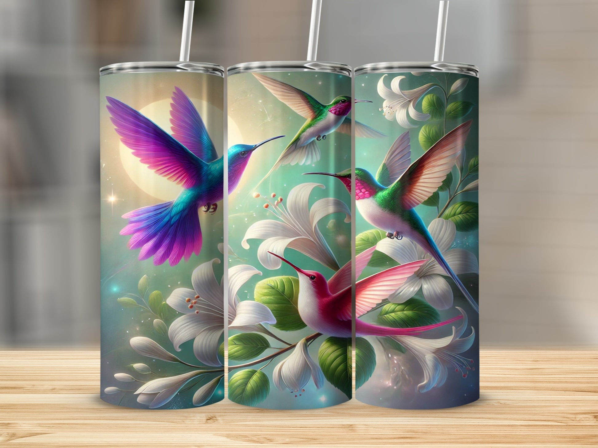 Stunning Hummingbird Artwork Insulated Tumbler
