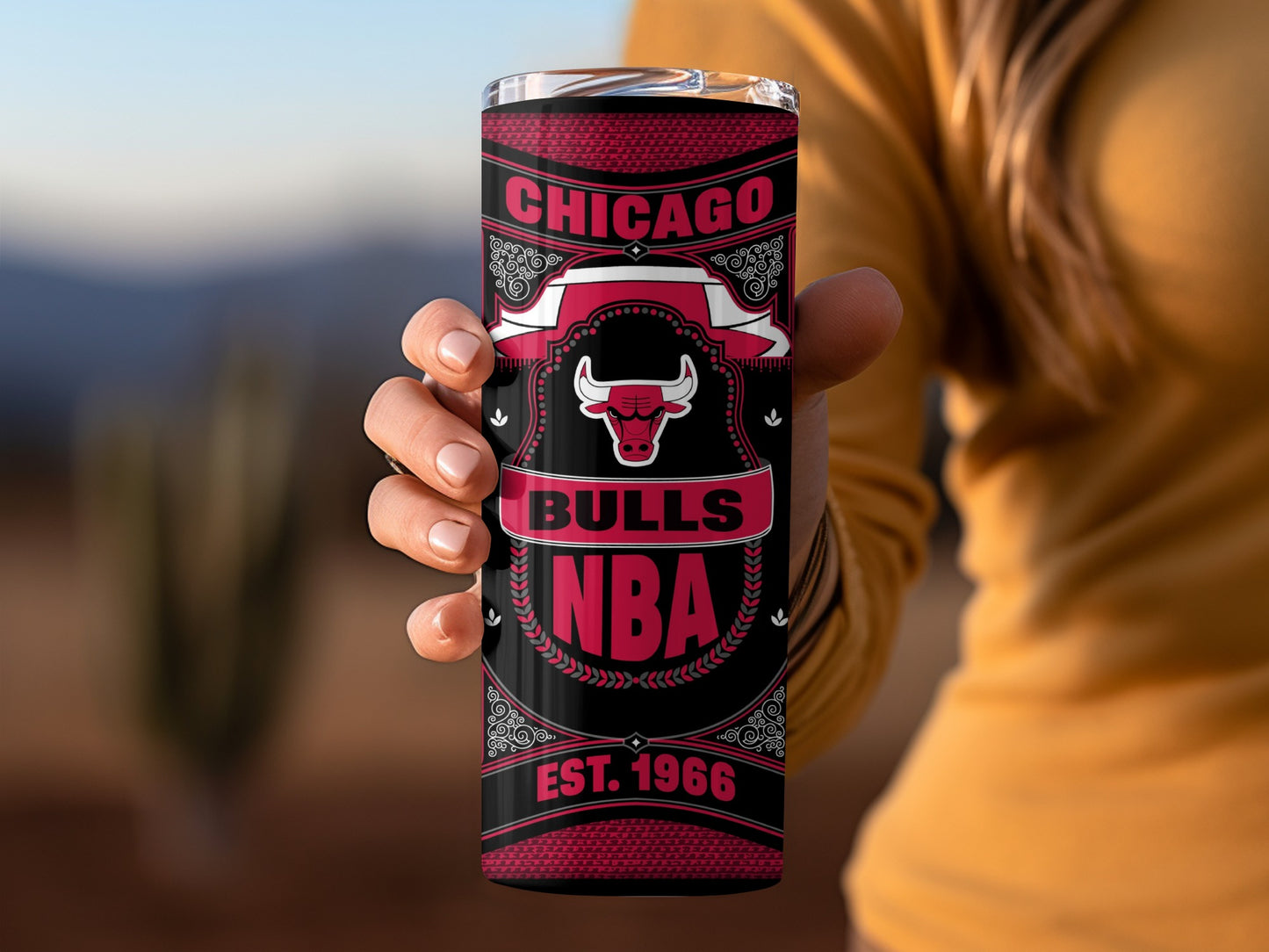 Chicago Bulls NBA Established 1966 Graphic Tumbler