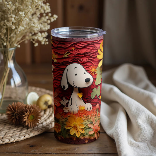 Colorful Adorable Dog Design Tumbler for Daily Use