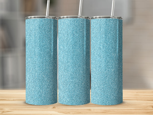 Sparkling Blue Glitter Insulated Drinkware Tumblers Product