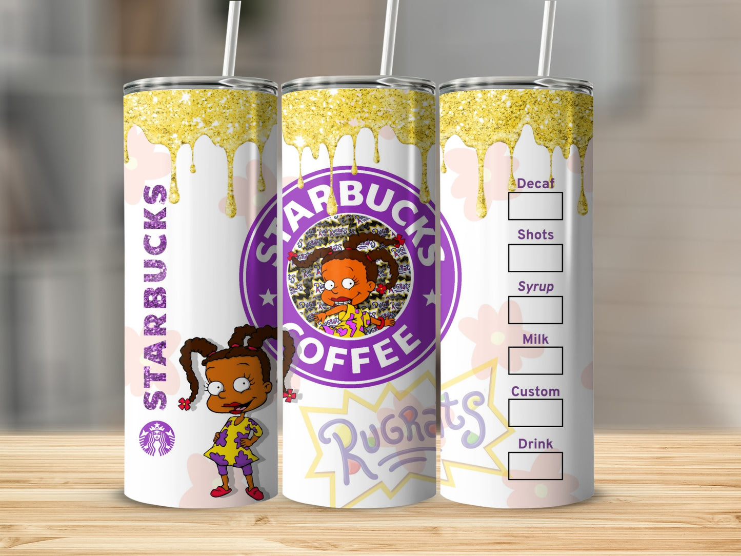 Starbucks and Rugrats Inspired Custom Tumbler