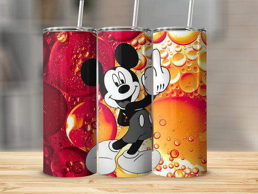 Vibrant Cartoon Character Print Tumbler Drinkware