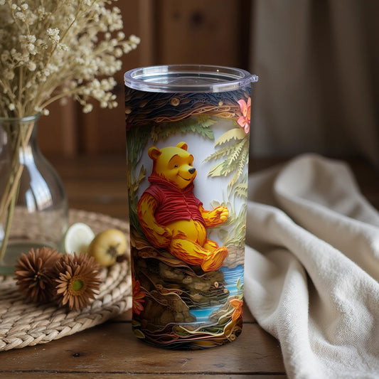 Colorful Winnie the Pooh Tumbler for Drinks
