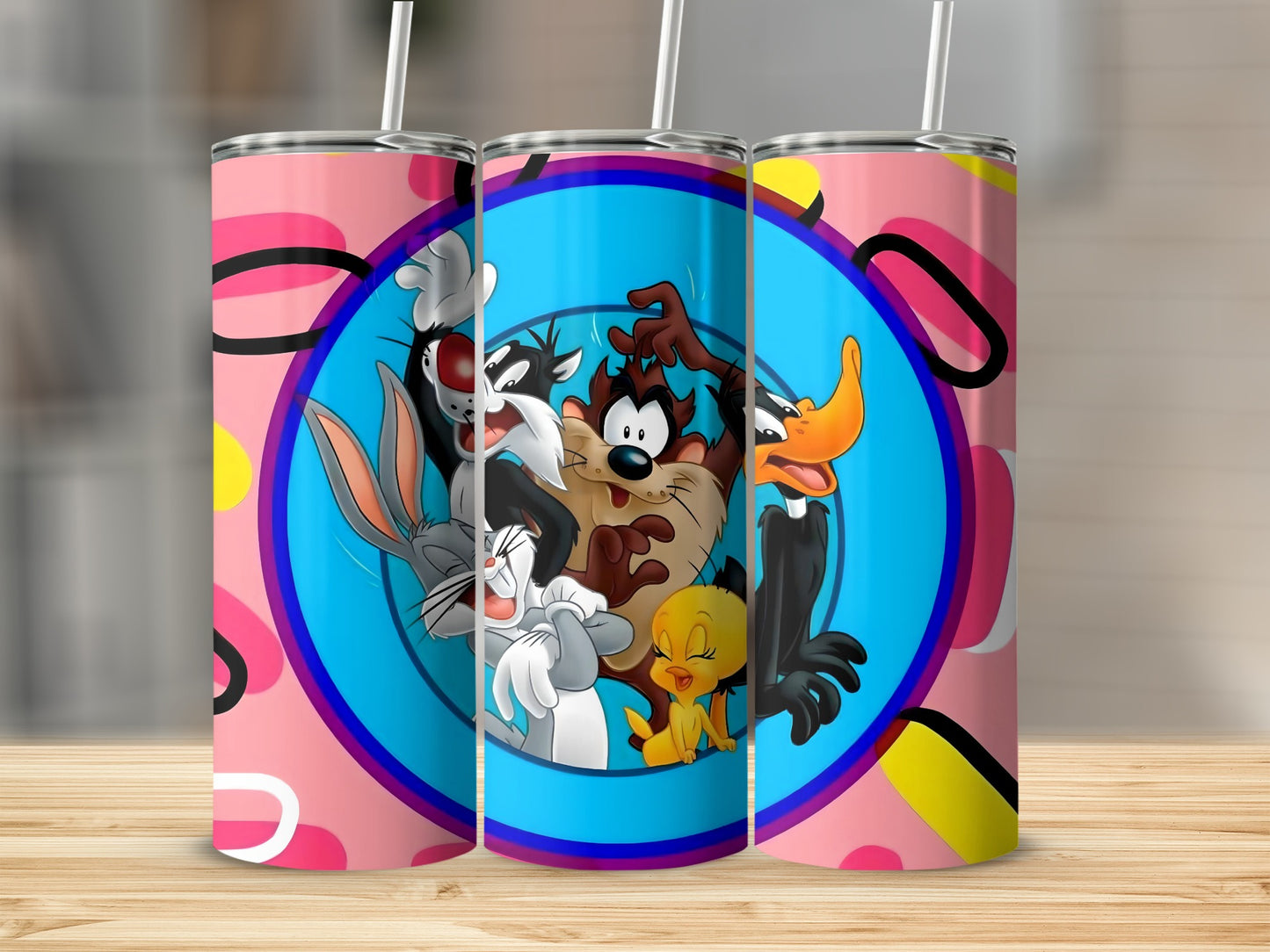 Looney Tunes Characters Theme Insulated Tumbler