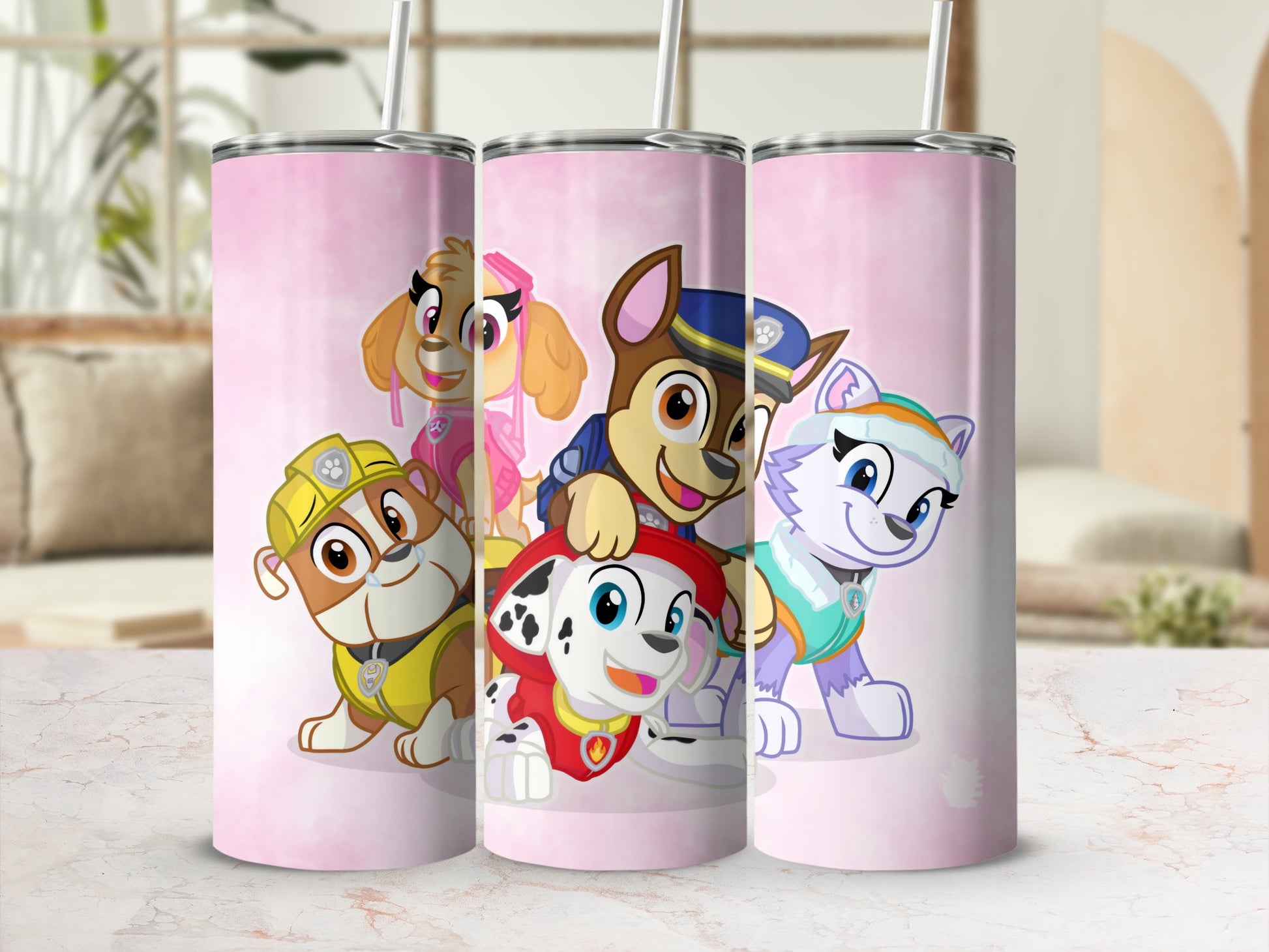 Paw Patrol Insulated Tumbler with Straw for Kids