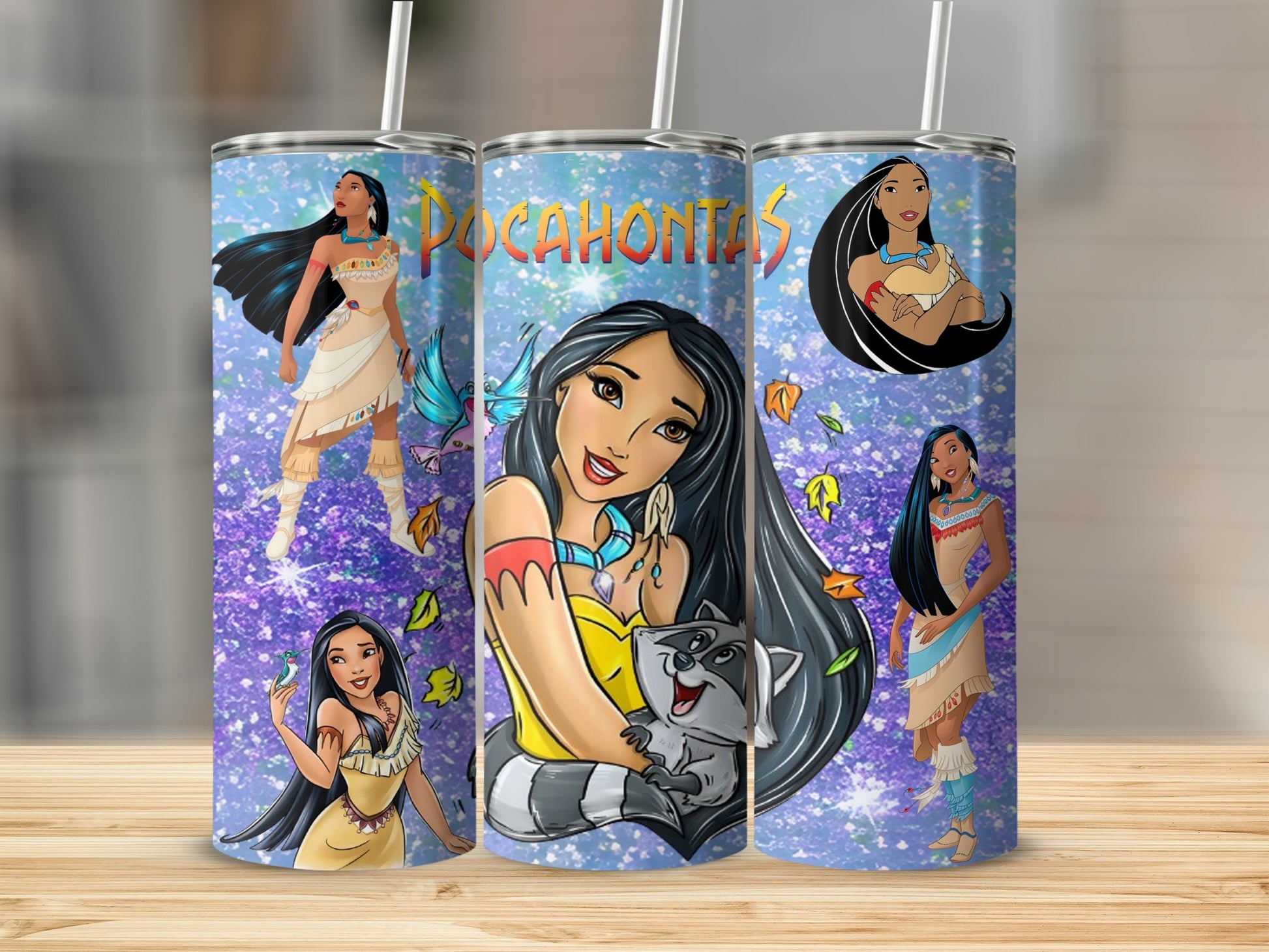 Pocahontas-themed design tall tumbler product