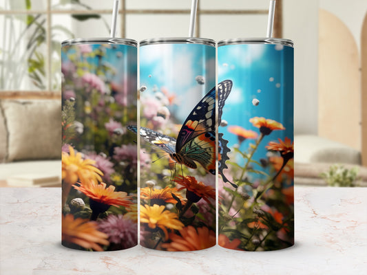 Colorful Butterfly Floral Design Nature Scene Tumbler product type
Butterfly
Flowers
Garden
Nature
Vibrant
Colorful
Summer
Spring
Floral
Tumbler
Drinkware
Beverage
Gift idea
Beautiful
Outdoor
Serene
Elegant
Unique design
Insect
Bloom