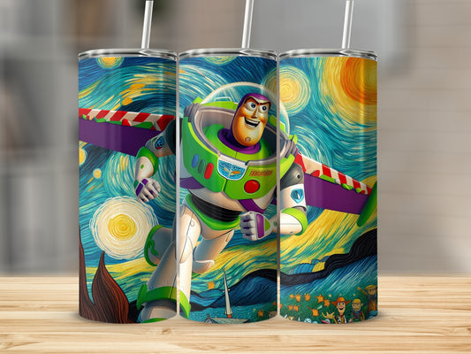 Buzz Lightyear Inspired Starry Night Tumbler Cup