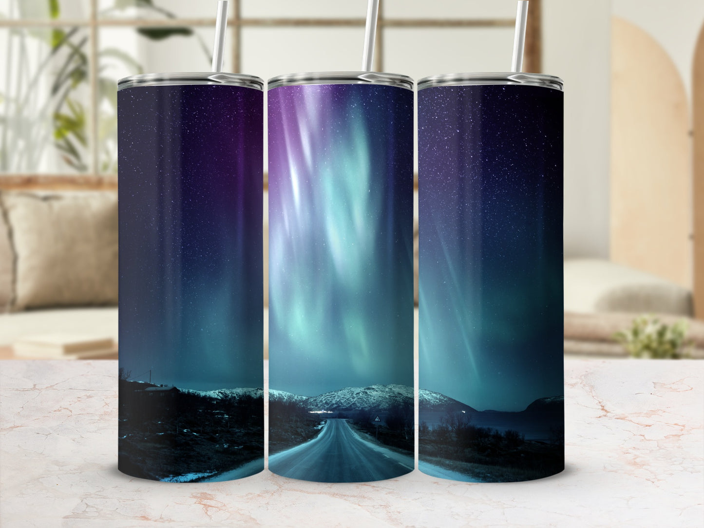 Stunning Northern Lights Design Tumblers for Every Occasion