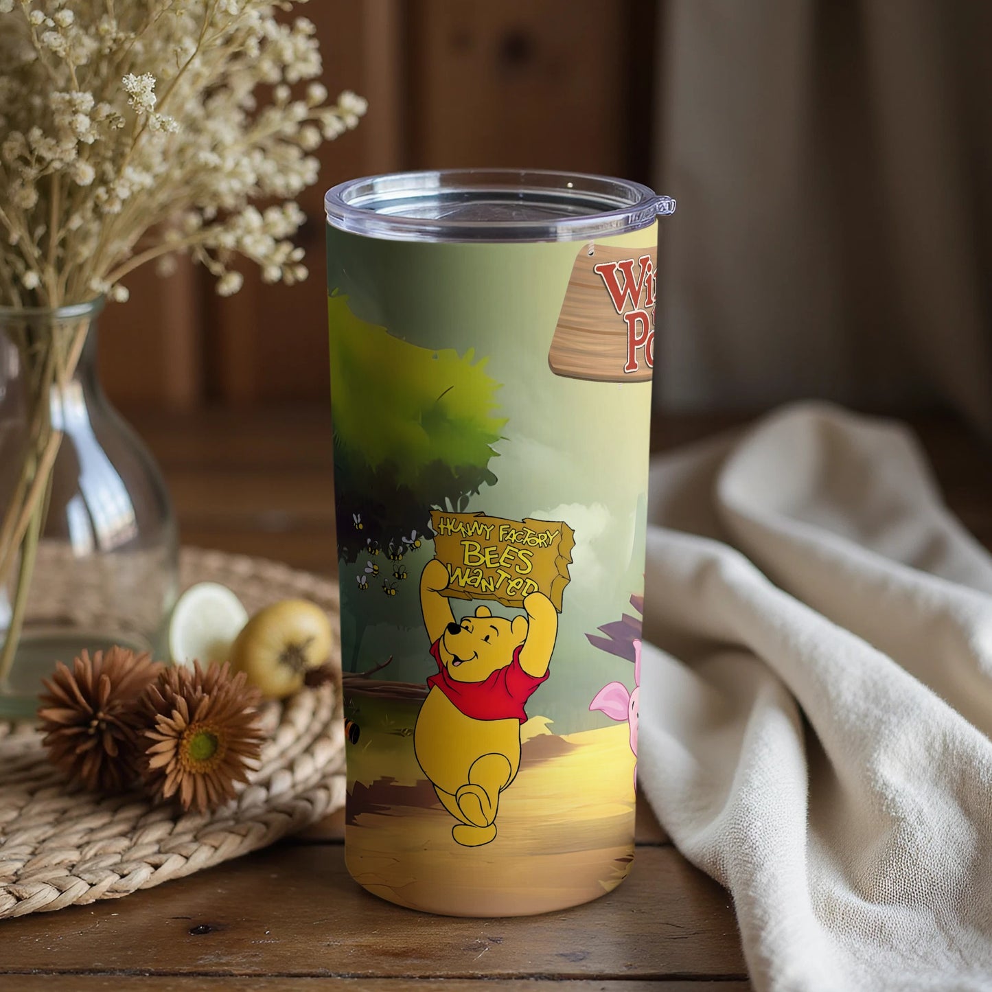 Winnie the Pooh tumbler classic animated design