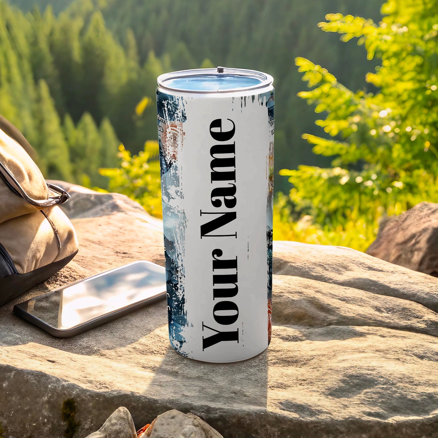 Personalized Outdoor Travel Mug with Custom Name