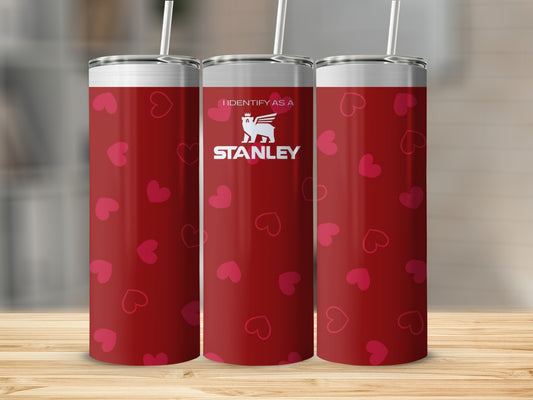 Red Heart Patterned Stanley Tumbler