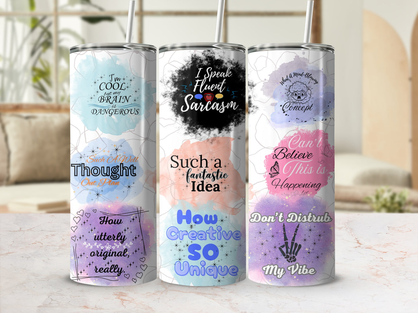 Inspirational and Humorous Quotes on Tumbler Collection