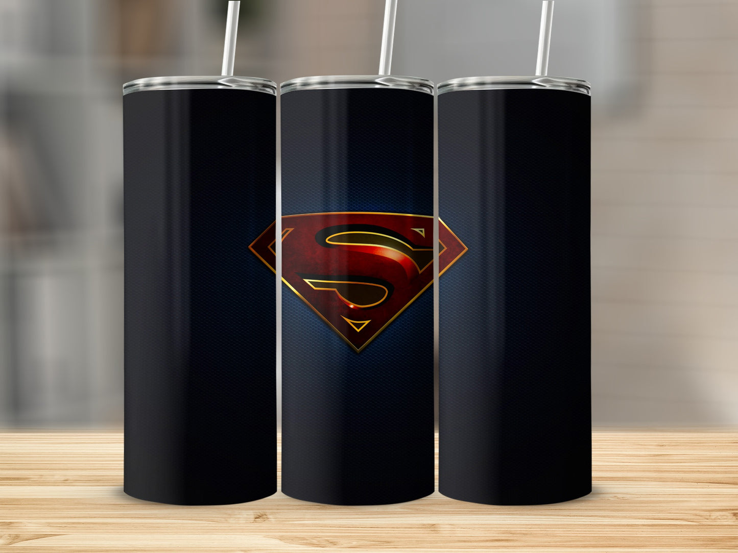 Dark Blue Superman S Logo Pattern Tumbler product type