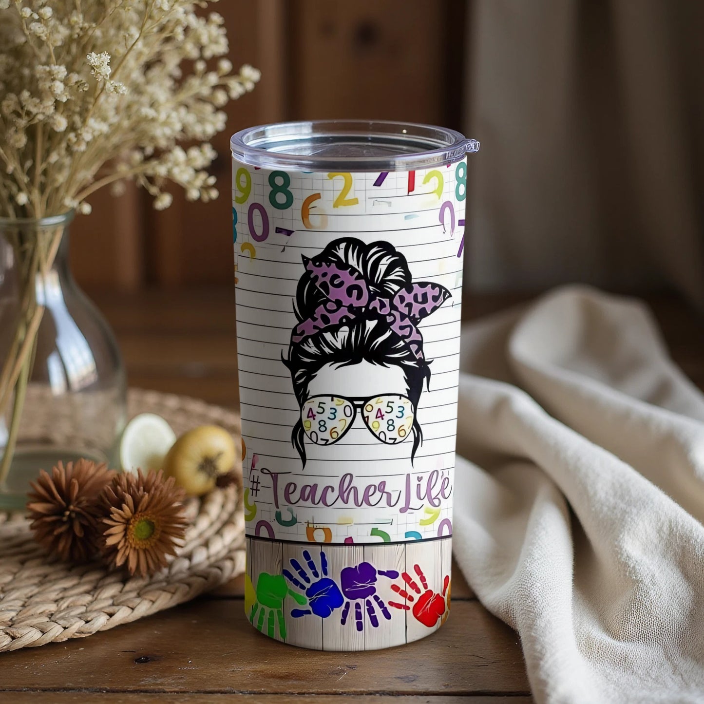Fun Teacher Life Themed Tumbler for Educators