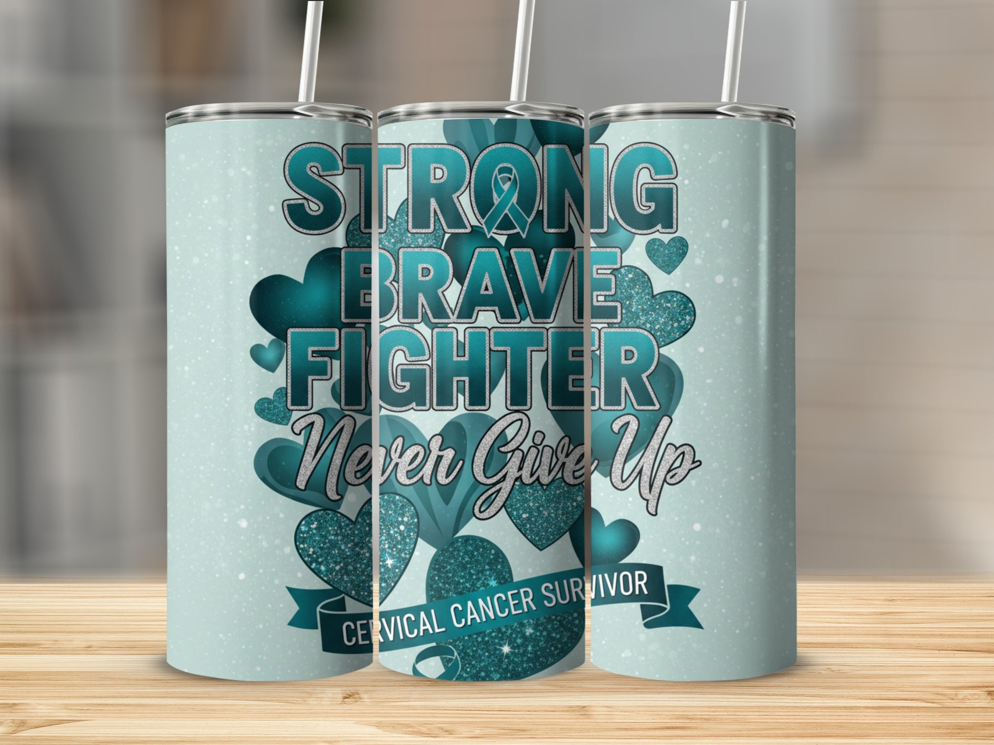 Strong Brave Fighter Never Give Up Cervical Cancer Survivor