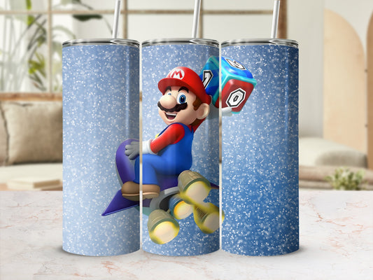 Mario Cartoon Character Design Travel Tumbler