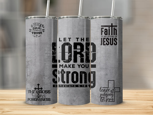 Inspirational Christian Quotes Tumbler for Daily Encouragement