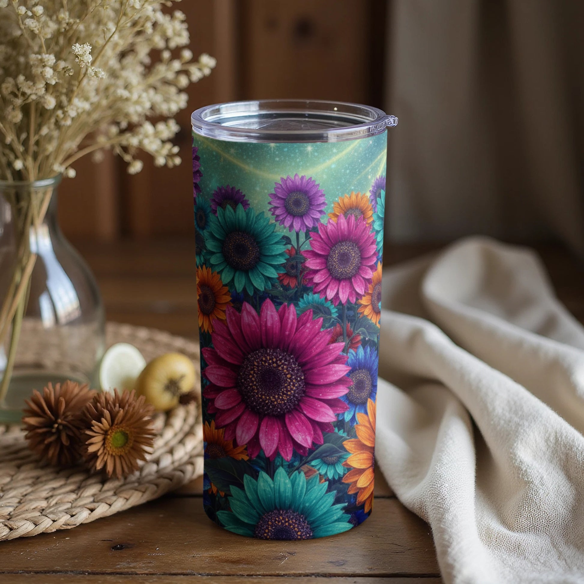 Beautifully Designed Floral Pattern Tumbler