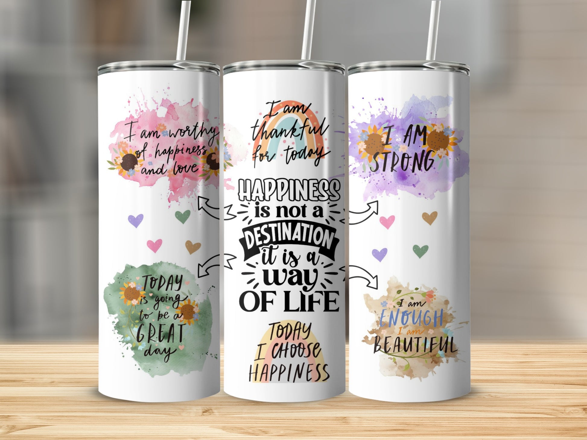 Inspirational Quotes and Affirmations Tumbler Product