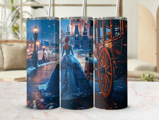 Fairytale Princess Scene Insulated Tumbler Cup