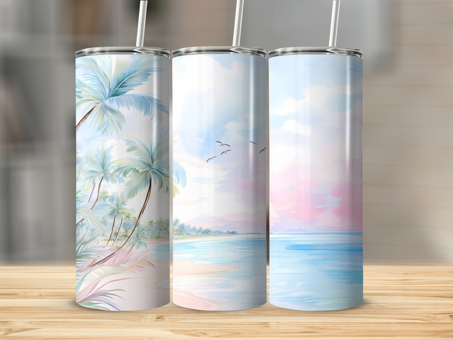 Tropical Palm Beach Ocean Scene Pastel Watercolor product type
Tropical
Beach
Ocean
Seascape
Palmtrees
Watercolor
Pastel aesthetic
Summer vibe
Island paradise
Sunset scene
Birds flight
Dreamy art
Nature inspired
Coastal design
Tranquil view
Soft colors
Horizon line
Sky clouds
Sandy shore
Serene landscape