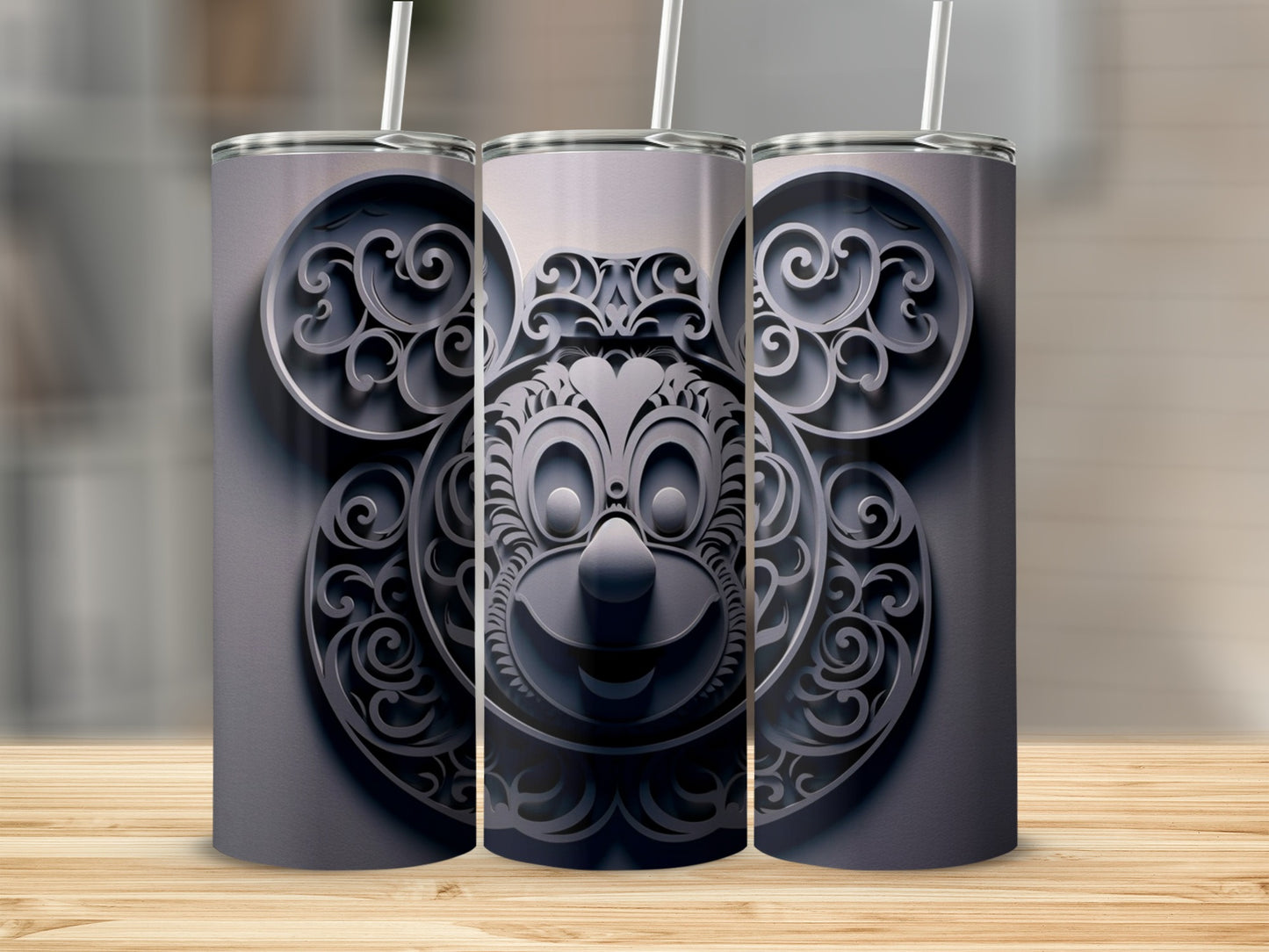 Unique Intricate Design Mickey Mouse Themed Tumbler