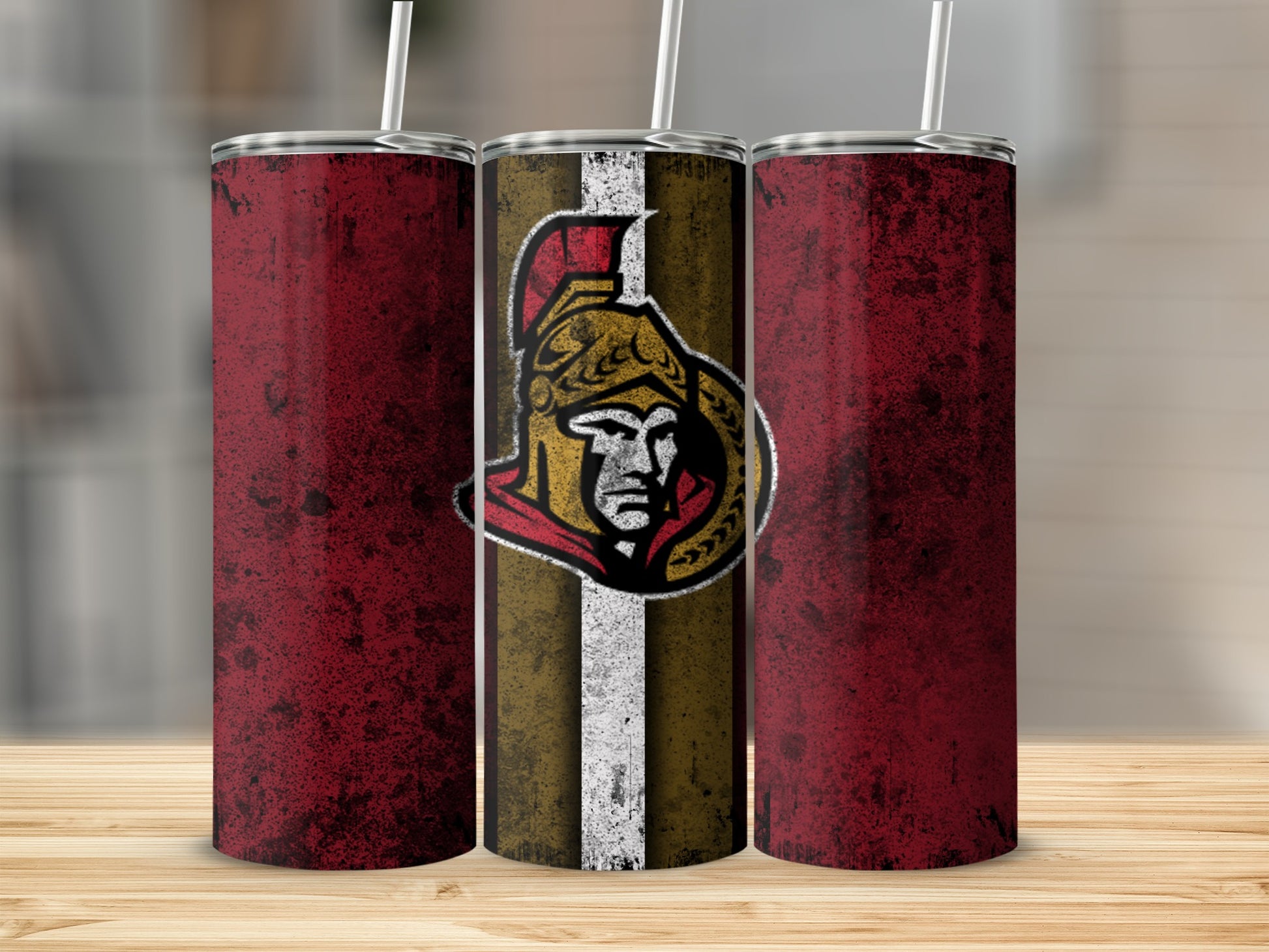Ottawa Senators Distressed Design Tumbler