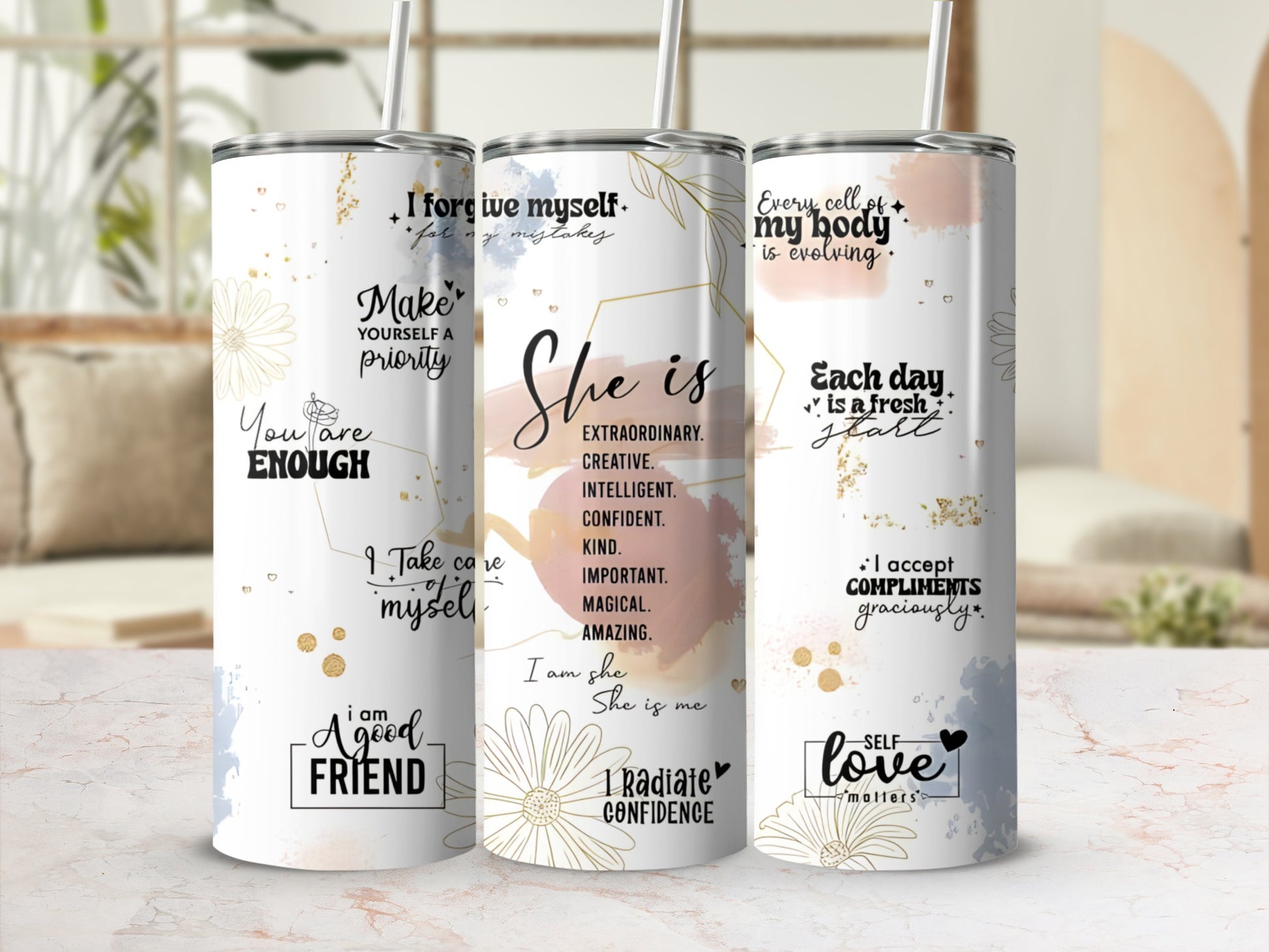 Inspirational Quotes Insulated Tumbler Product