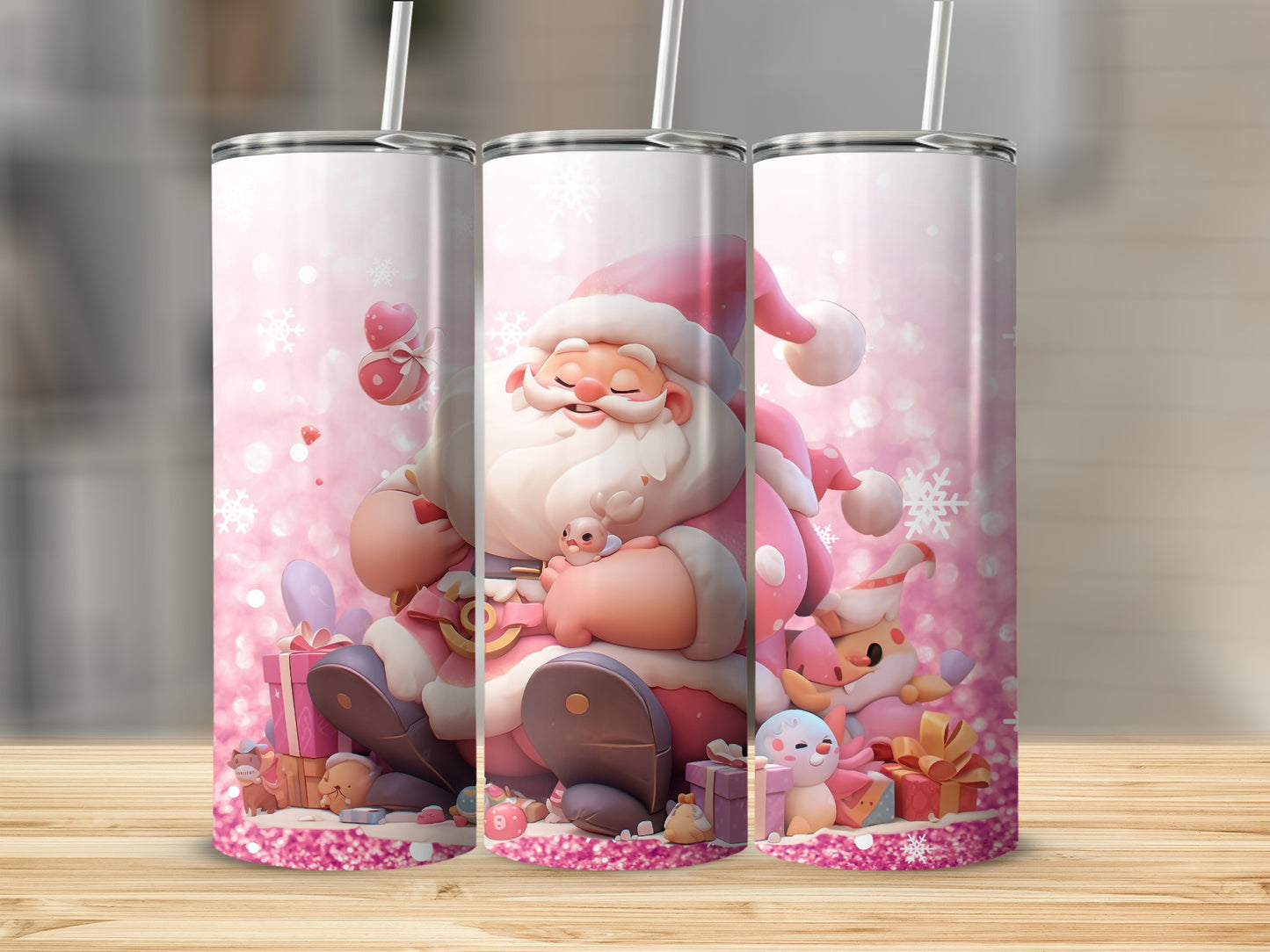 Santa Claus with Gifts and Toys Tumbler Product