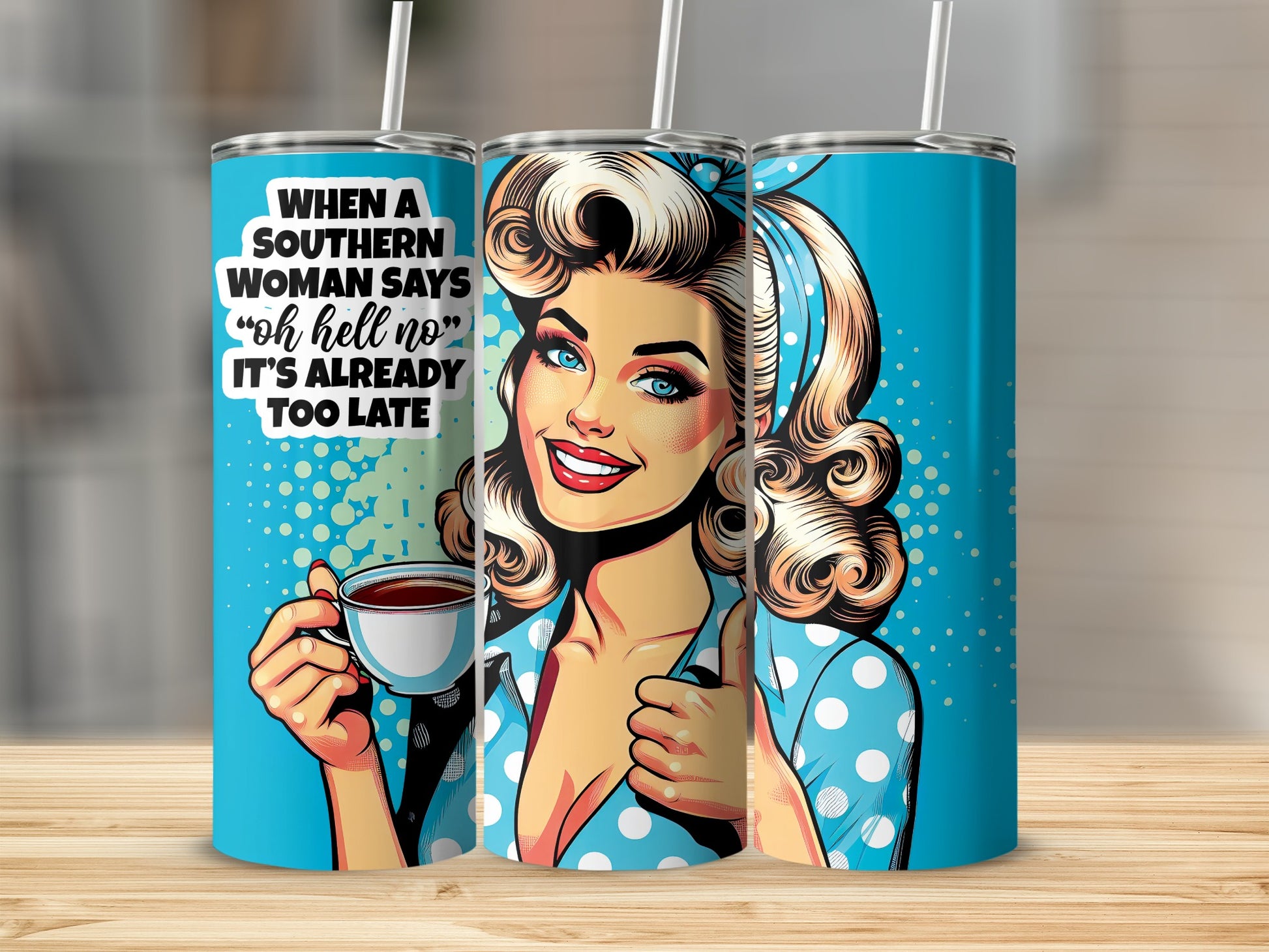 When A Southern Woman Says Oh Hell No Its Already Too Late product type
Pop Art, Retro Woman, Southern Saying, Funny Tumbler, Sassy Quote, Oh Hell No, Its Already Too Late, Pin Up Style, Vintage Art, Blue Design, Coffee Drinker, Confident Vibes, Humor Gift, Unique Tumbler, Drinkware Gift, Women Humor, Retro Aesthetic, Pop Art Girl, Statement Tumbler, Southern Charm