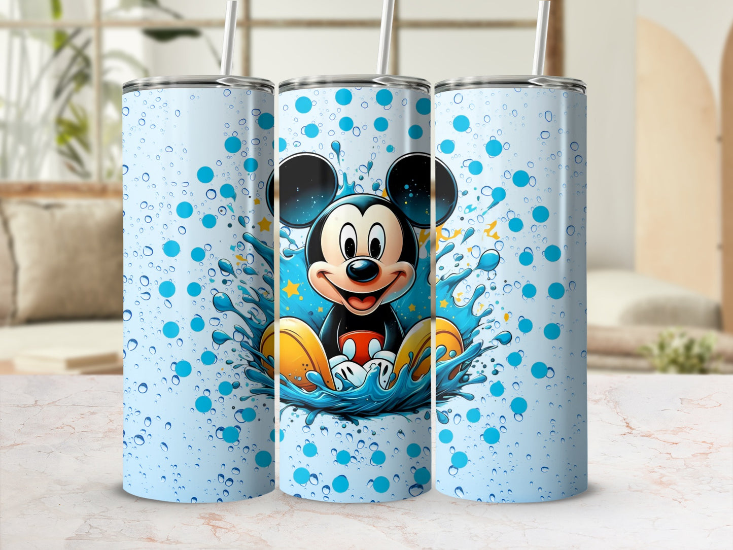 Cute Mouse Splash Art Tall Stainless Steel Tumbler