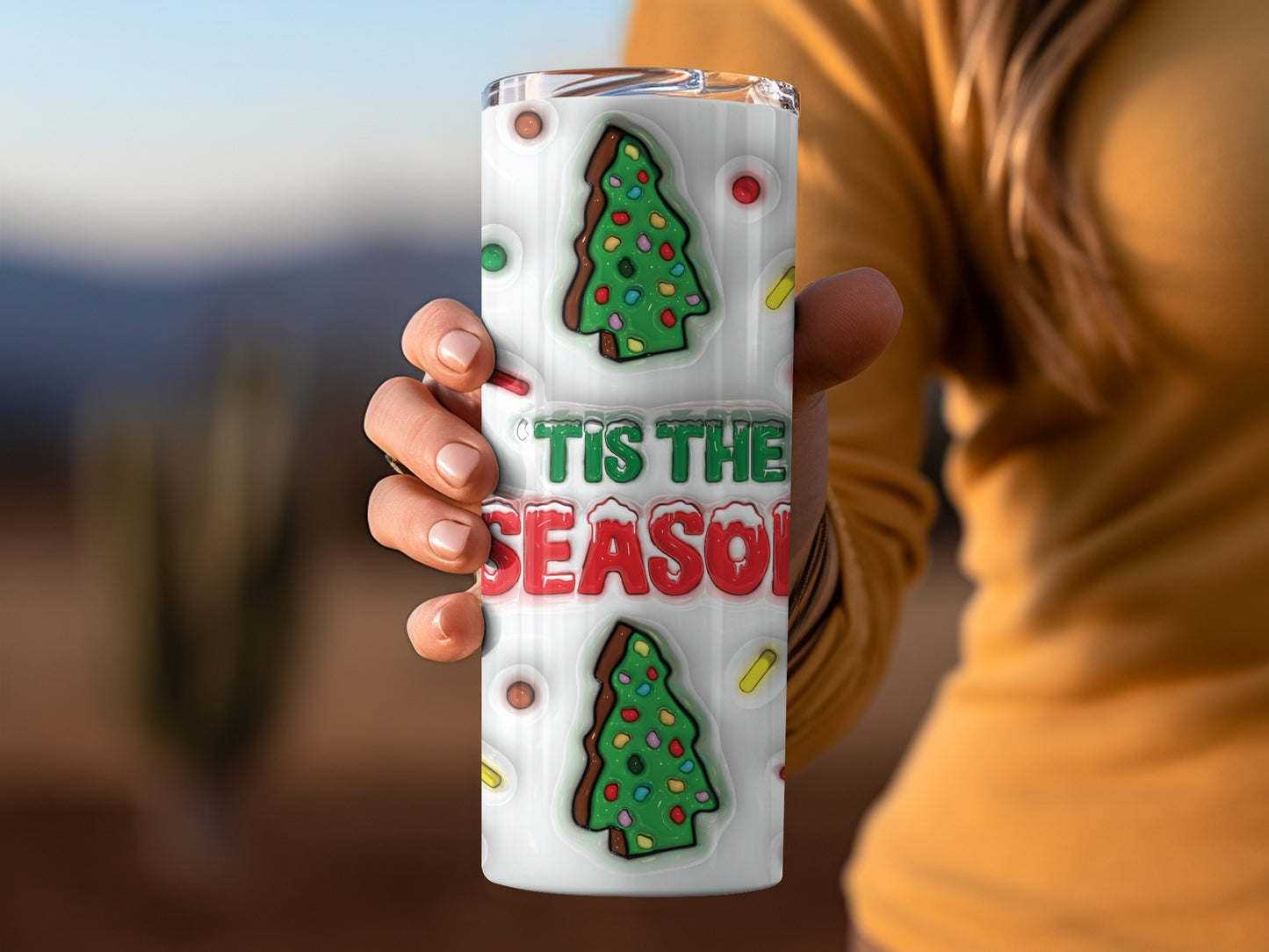 'Tis The Season Holiday Themed Travel Mug